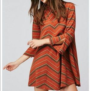 Free People New Romantics Adobe Striped Dress